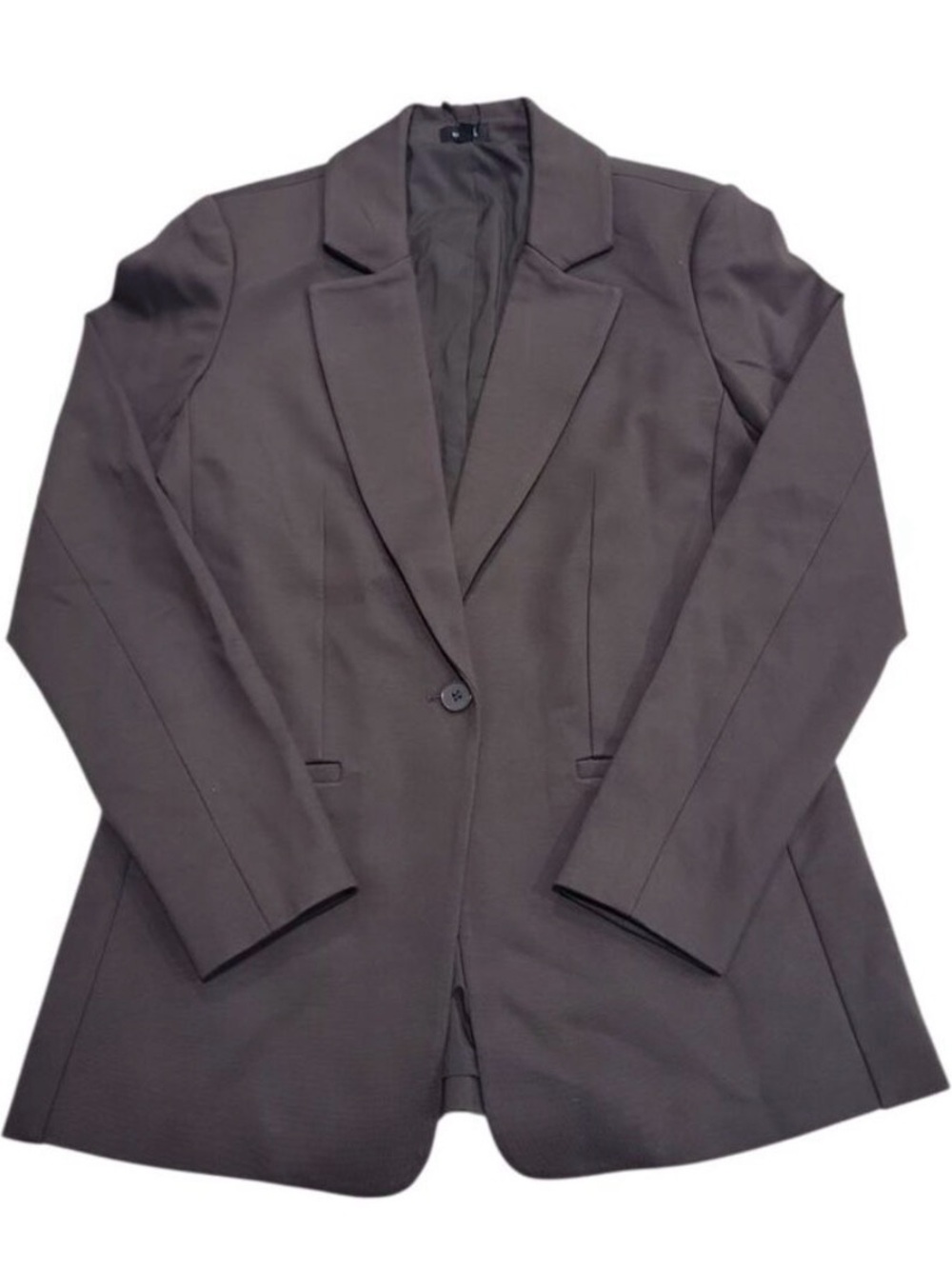 Women's Single-Button Brown Ponte Blazer Sz XXL bin 8